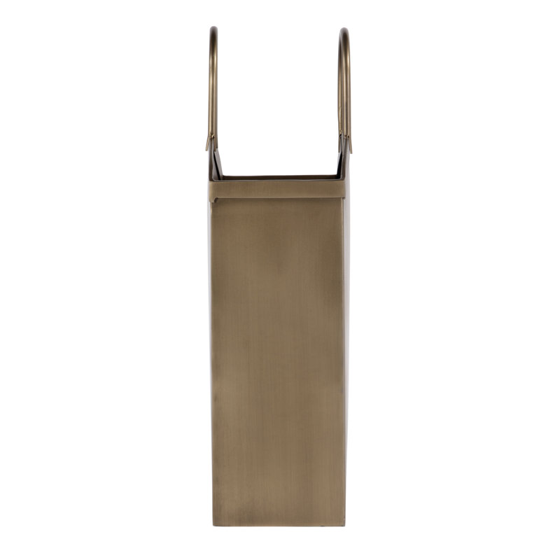 Gia 12 in. W Rectangular Metal Magazine Basket