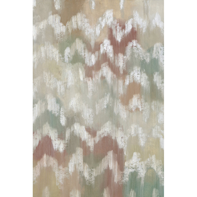 Gardenia Ikat II by Chariklia Zarris - Wrapped Canvas Painting, 91cm H x 61cm W 