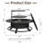 Wood Burning Fire Pit Table with Grill-1706483371