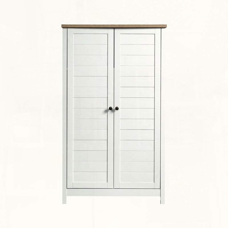 White Farmhouse Storage Cabinet