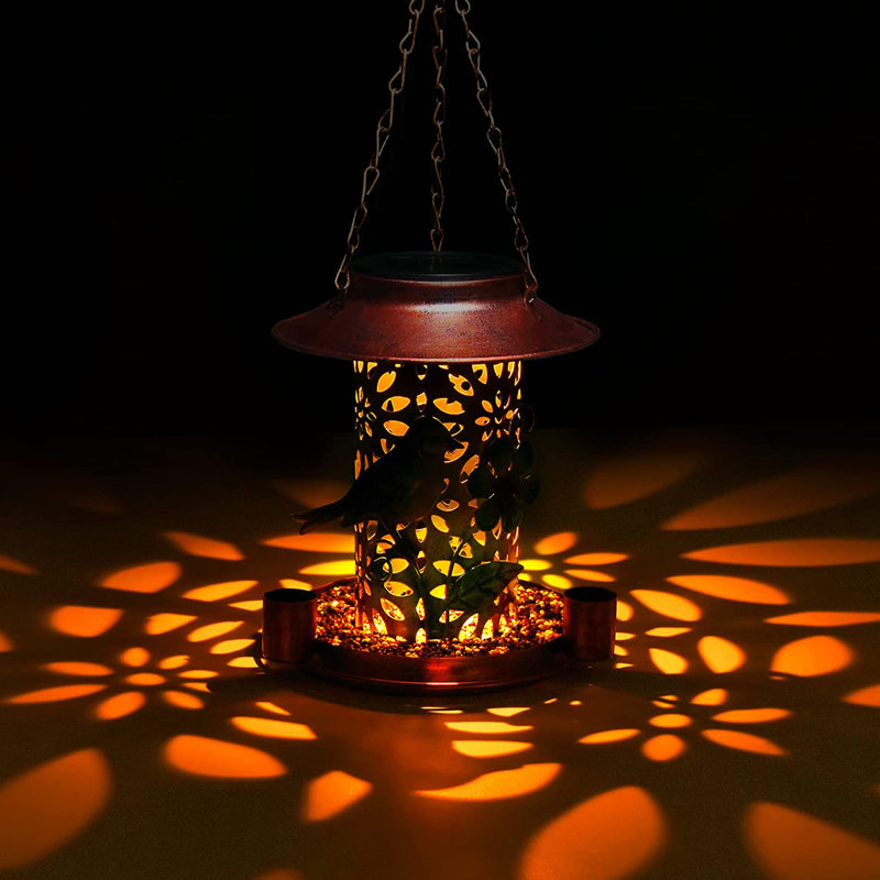 Arnfred Metal Hanging Decorative Bird Feeder