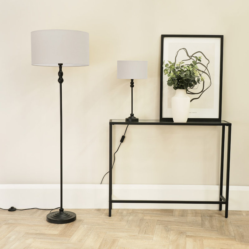 Romeir Metal Table Lamp, White