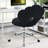 Kurland Upholstered Swivel Armless Home Office Chair Height Adjustable Task Chair-298781554
