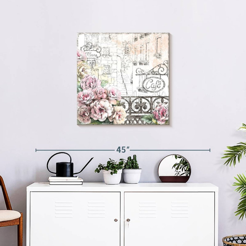 Nicci Paris Roses II, H 24 po x l 24 po