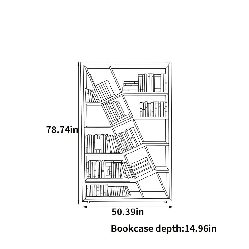 Minimalist style bookcase