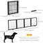 Barrière pour animaux autoportante Alease-75089996