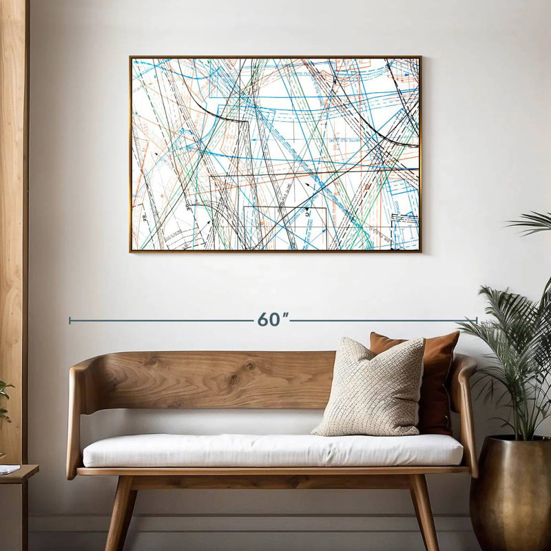 Sewing Pattern, Floating Frame Gold, 43" X 29"