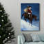 A Cowboy Christmas Premium, toile tendue avec châssis - prête à être accrochée-787555912