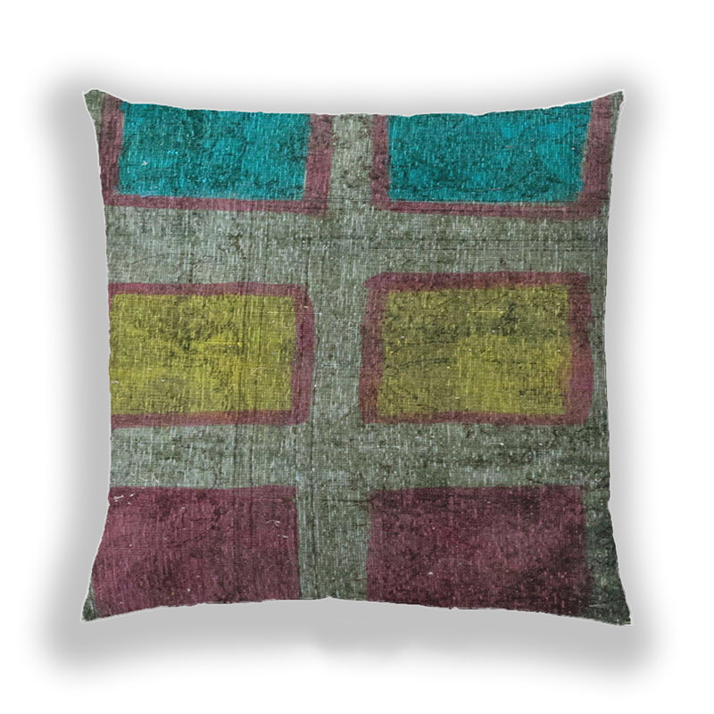 Coussin abstrait Abstract, Microsuède