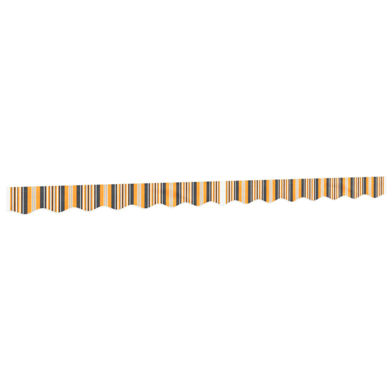 Replacement Fabric For Awning Valance, 330cm W x 20cm D, Striped, Yellow/Gray