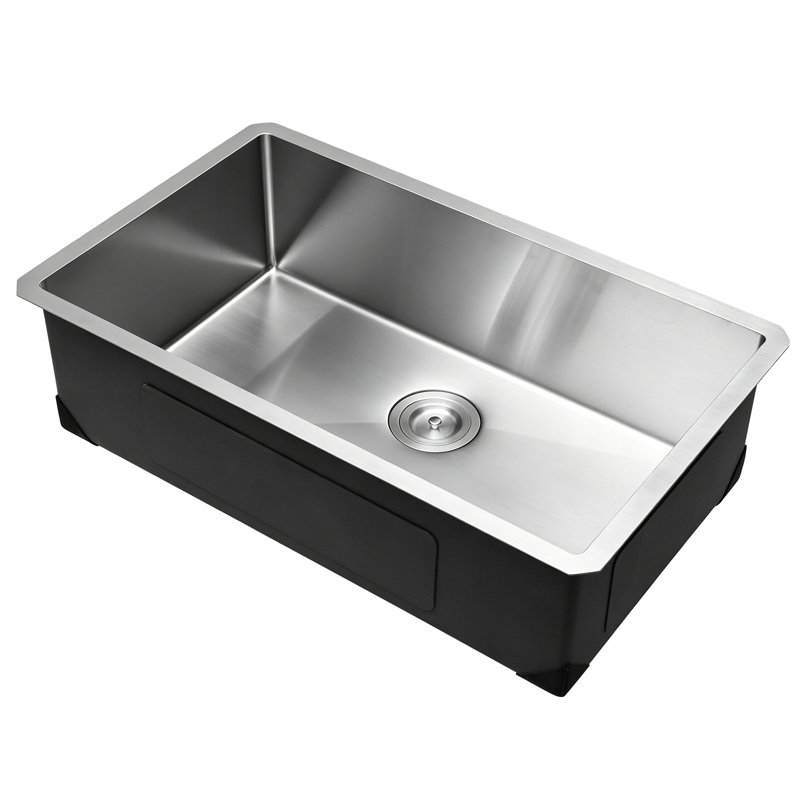 Évier de cuisine encastré de 30 po à cuve simple, cuve de ferme encastrée en acier inoxydable avec accessoires, éviers de lave-vaisselle pour véhicules récréatifs, cuisine de préparation, salle de lavage, bar