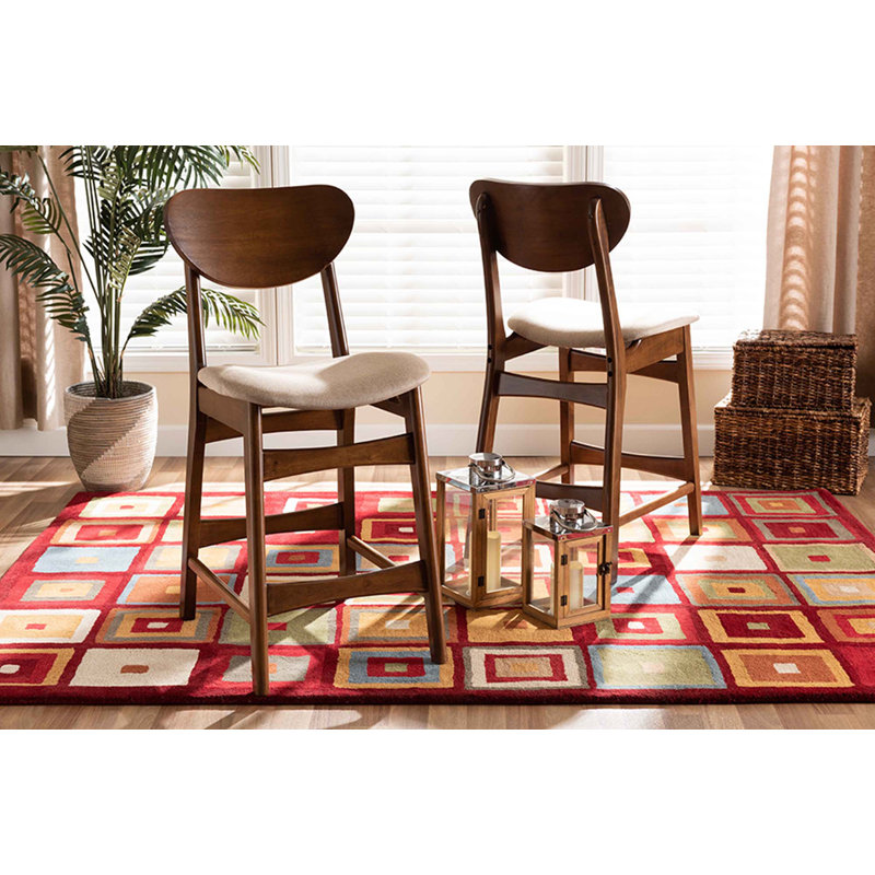 Tabouret de comptoir 24 po Finkelstein, Polyester beige