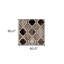 Tapis carré quadrilobe ivoire 5 pi