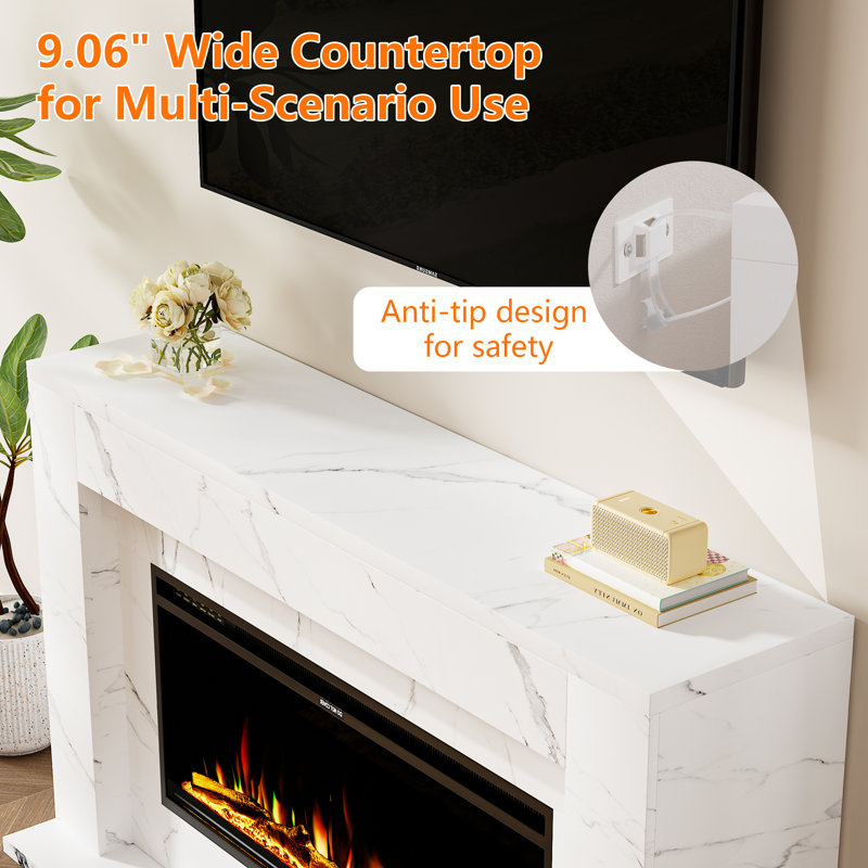 Moneak Simple Surround Electric Fireplace
