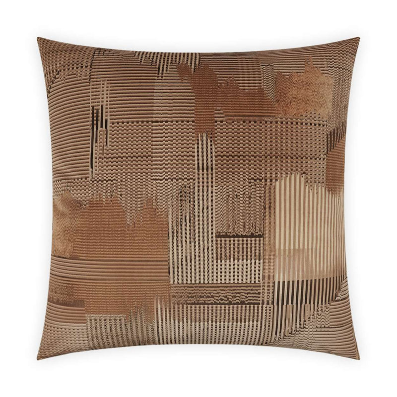 Hurley Pillow Cover & Insert, Brown, Square 24"