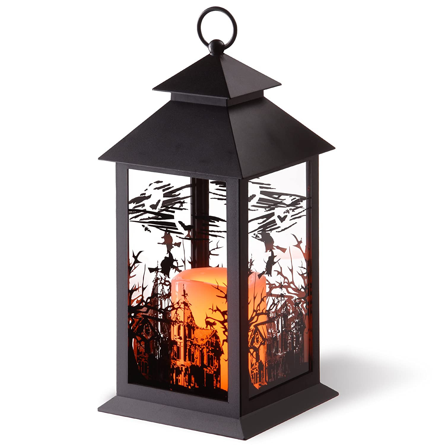 The Holiday Aisle® 12" Halloween Lantern with Candle & Reviews | Wayfair