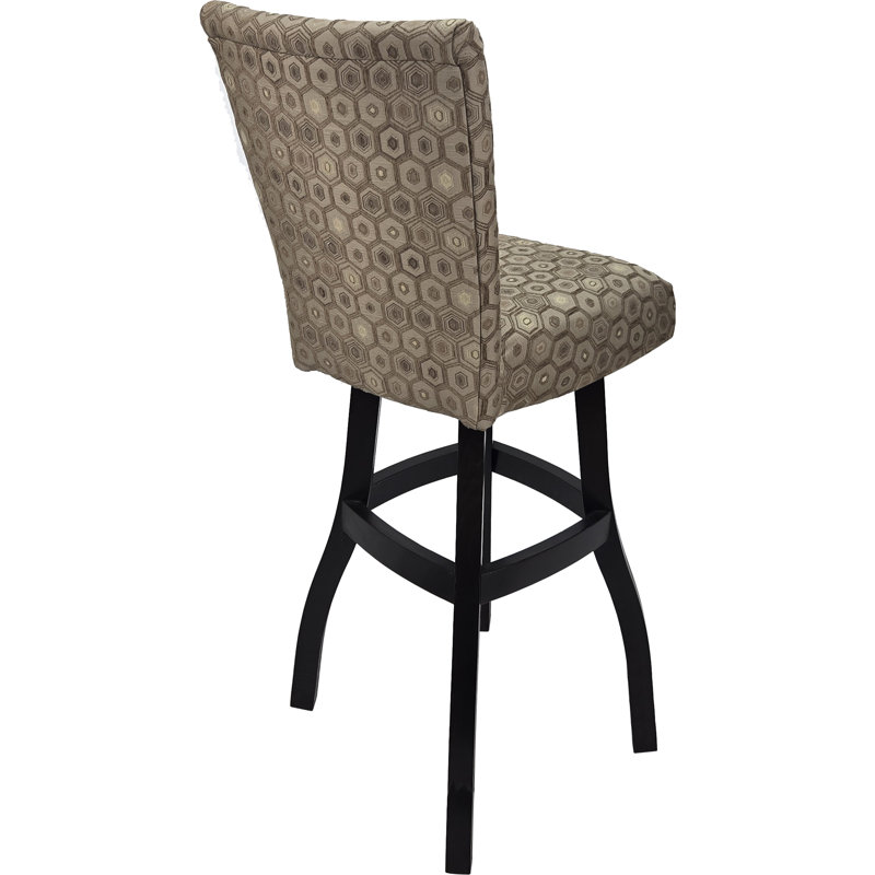 Swivel Wood Counter, Bar Extra Tall Stool - 700 Plus - Diamond, Black