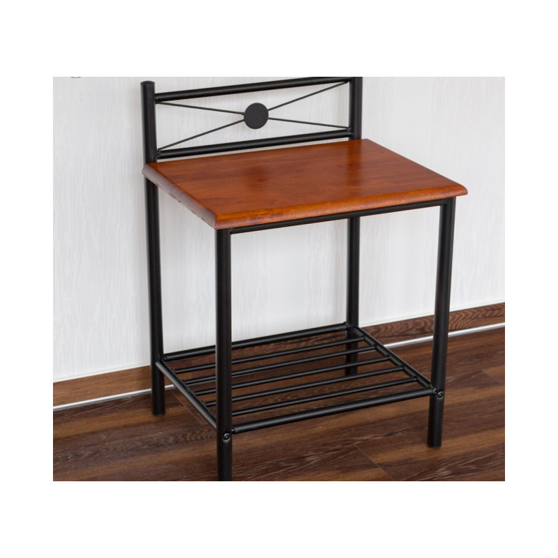 Augie 45cm W Metal Bedside Table