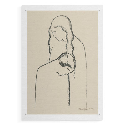 Vintage Sketch XLIV -Canvas Print Only - NOT FRAMED