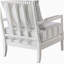 Fauteuil d'appoint à rayures blanches et bleu marine