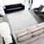 Tapis ivoire et noir noué à la main de haute qualité-63794546