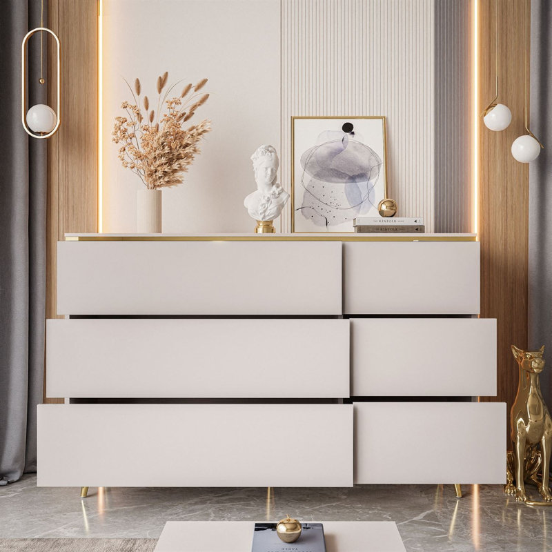 138cm W 6 - Drawer Chest of Drawers