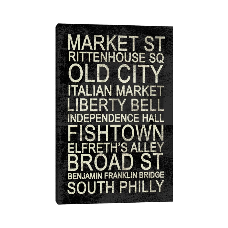 Giclée sur toile tendue Philly, H 18 po x l 12 po