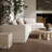 Cream Linen Sectional-110403270