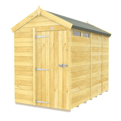 5ft x 9ft Apex Security Shed - Single Door