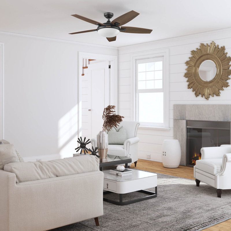 Carmel 48'' Bronze Ceiling Fan with LED Light and Remote