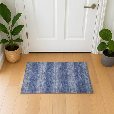 Premium Machine Washable Lubbers AMF1733 Stripe Rug
