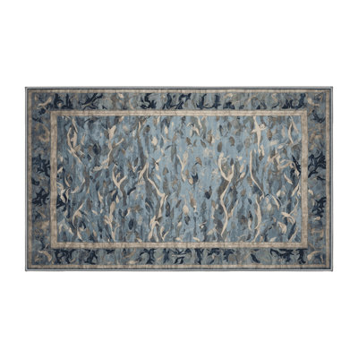 Silky Soft Plush Grey Area Rug