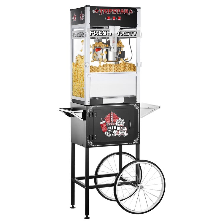 12oz Gas Popcorn Machine w/cart