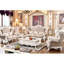 Fauteuil en cuir véritable capitonné European Luxury