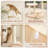 Azar 56.3" Transformable Cat Tree, Large Wood Cat Tower