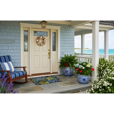 Hibiscus Pink Outdoor Doormat