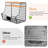 3 Pack Fruit Basket For Kitchen With Wood Lid - Counter&wall Mounted Onion And Potato Storage With Nameplate, Stackable Storage Basket, Hanging Metal Wire Baskets Kitchen Countertop Organizer Pantry