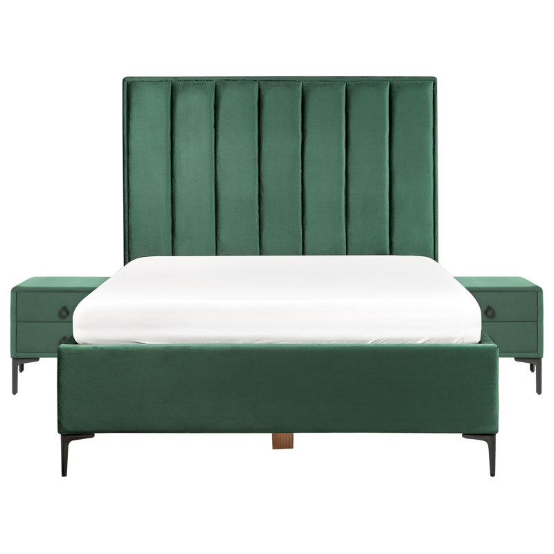Bebhinn Solid Wood Piece Bedroom Set, Double (4'6), Dark Green