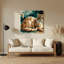 Chats, chat de Chypre, art mural en métal brun-1749578574