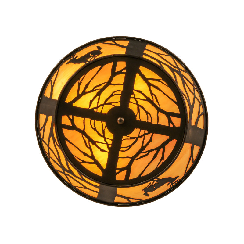 Rustic Lodge 4 - Light Flush Mount