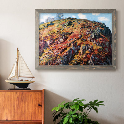 «The Boulder», peinture sur toile encadrée