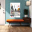 «Vibrant Berlin City», art abstrait moderne de la ville-129477348