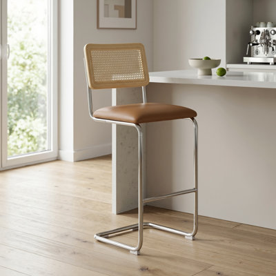 Tabouret de bar et de comptoir en cuir Walsh