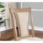 Ensemble transitionnel de 2 chaises à hauteur de comptoir en bois massif beige et beige