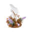 Ornements de Pâques en bois, lapins, œufs de Pâques, style floral, maison-1712690629