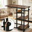 Table utilitaire mobile à hauteur réglable avec rangement multifonctionnel