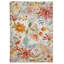 Tapis lavable d'extérieur rectangulaire à motif floral bleu / vert / orange Elling-1210876369