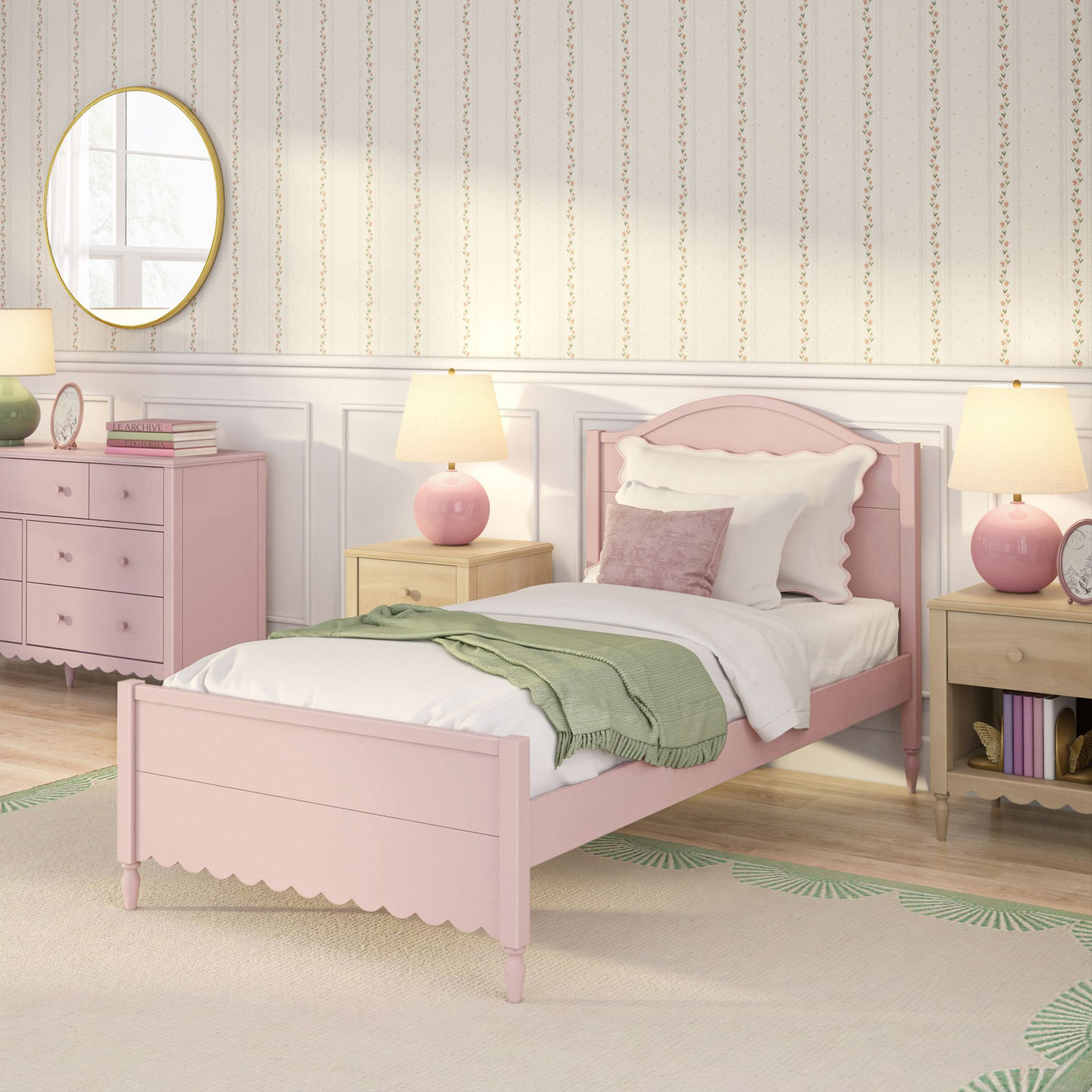 Charlotte Bed, Twin, Blossom Pink