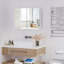 Miroir de salle de bain mural double HOMcom