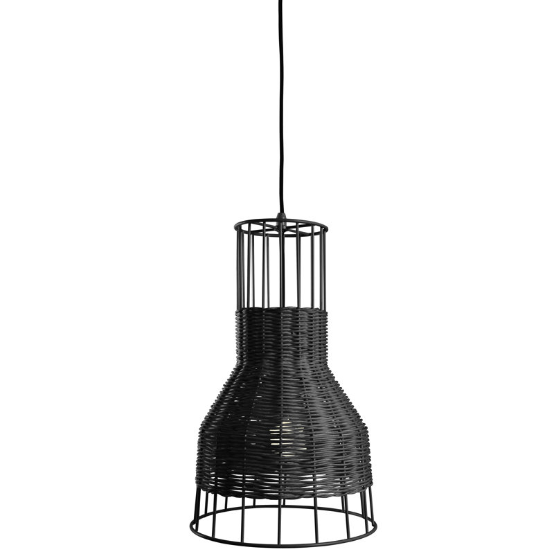Laika 1 - Light Pendant, 20" H x 12" W x 12" D, Black, Black